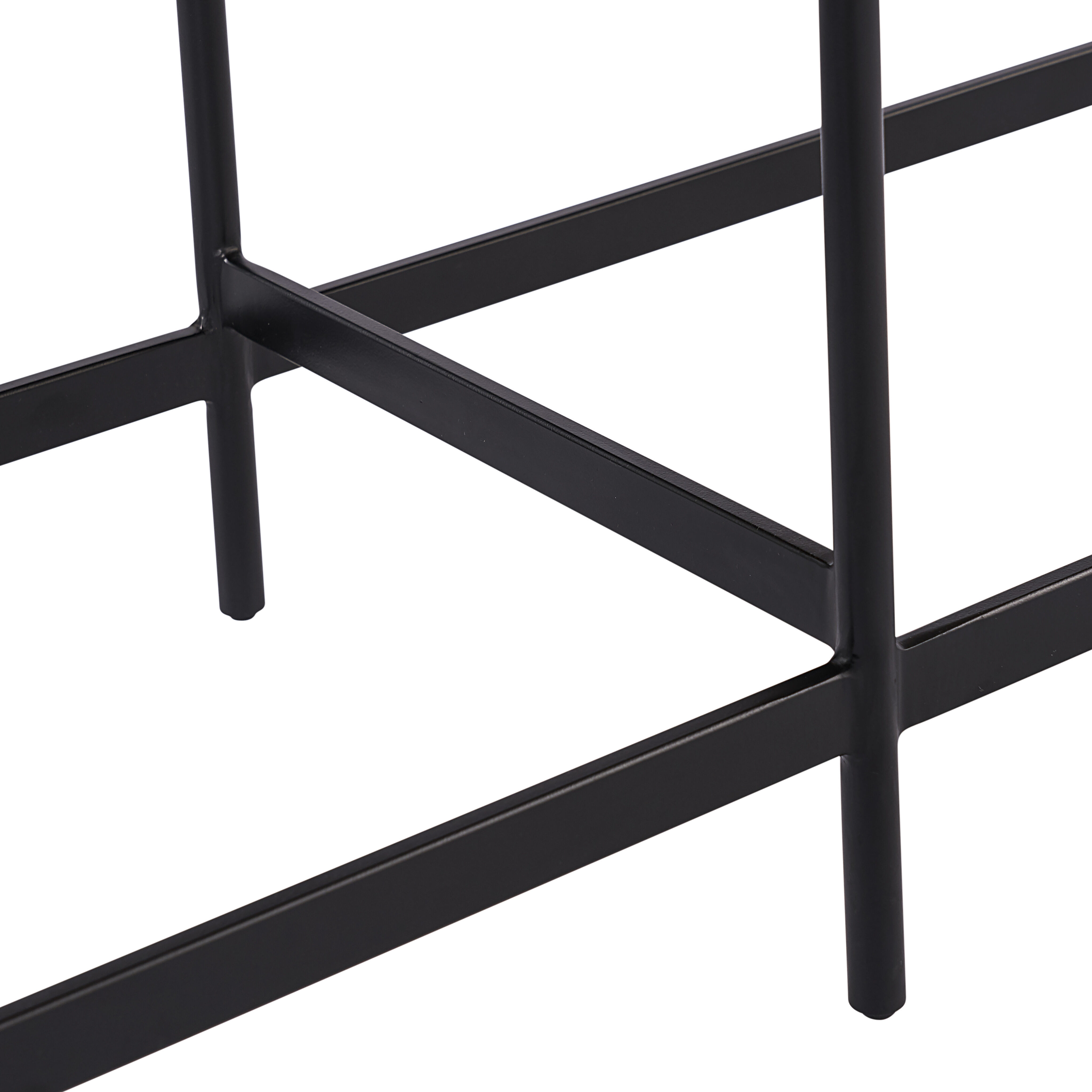 Omari Suede Light Tan Leather Bench